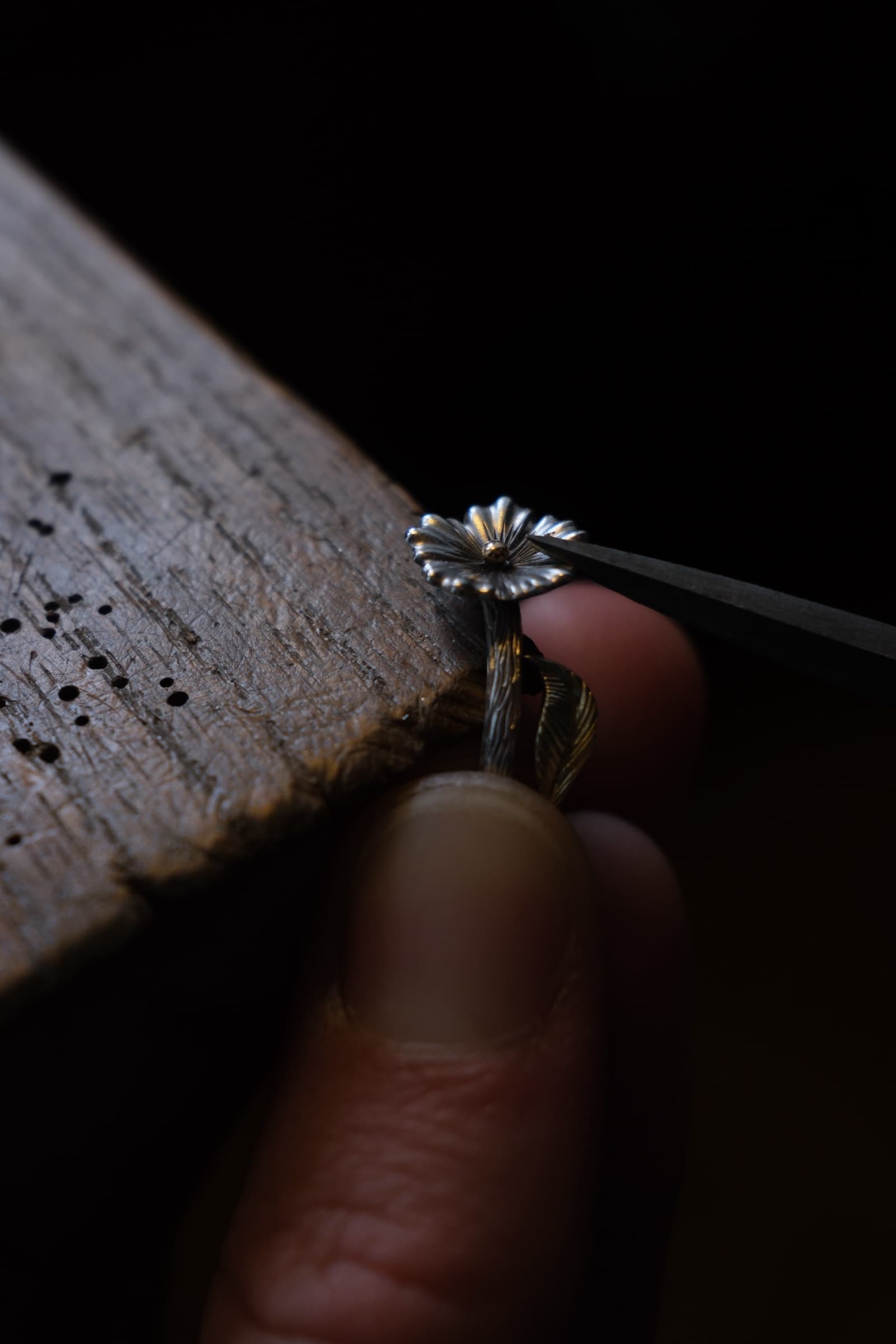 Boucles d'oreilles végétales sur-mesure